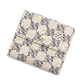 Louis Vuitton Bi-fold Wallet Damier Azur Portefeuille Elise N61733 LOUIS VUITTON