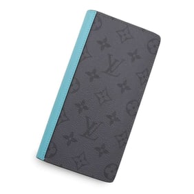 Louis Vuitton Long Wallet Monogram Eclipse Portefeuille Brazza NM M11467 LOUIS VUITTON