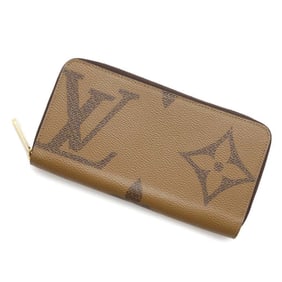 Louis Vuitton Long Wallet Zippy Monogram Giant Reverse M69353 Round Black