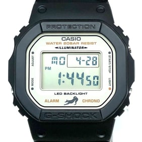 G-SHOCK CASIO Watch DW-5600SHB-1 KURO-SHIBA Black Shiba Inu motif Two-tone molded band LED backlight