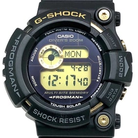 G-SHOCK CASIO Watch GW-225A-1 25th ANNIVERSARY FROGMAN Dawn Black Anniversary Frogman Tough Solar