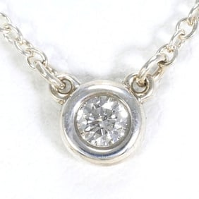 Tiffany by the Yard Silver Necklace Diamond Box Bag Total weight approx. 1.6g 41cm