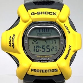 G-SHOCK CASIO Watch DW-9100YJ-9T RISEMAN MEN IN YELLOW Equipped with twin sensors Barometer,