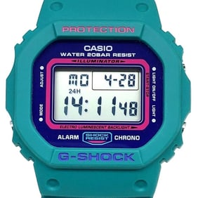 G-SHOCK CASIO Watch DW-5600TB-6 THROW BACK 1983 Turquoise Blue Green Purple EL Released November