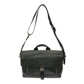 COACH Shoulder Bag for Men F24673 TERRAIN BIKE MM Terrain Bike Perforated Leather Cowhide BLK Black
