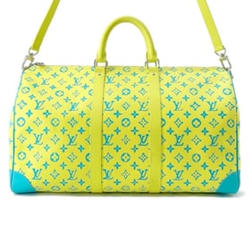 Louis Vuitton Boston Bag Monogram Playground Keepall Bandouliere 50 M21869 2way