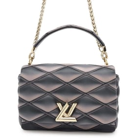 Louis Vuitton Handbag Lambskin GO-14 M23569 LOUIS VUITTON 2way Black