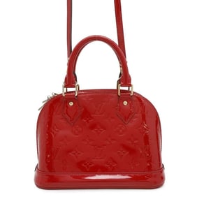 Louis Vuitton Handbag Monogram Vernis Alma BB M90174 LOUIS VUITTON 2way Red