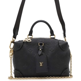 Louis Vuitton Handbag Monogram Empreinte Petite Malle Souple M45393 2way Black