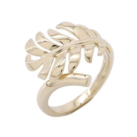 Chanel Ring Plume K18YG Yellow Gold Size 49 J10176 CHANEL