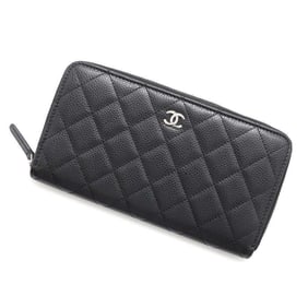 Chanel Long Wallet Classic Zip Coco Mark â—Materialâ— Quilting