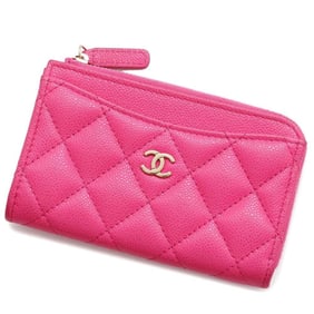 Chanel Wallet/Coin Case Matelasse Coco Mark Caviar Skin AP3179 CHANEL Fragment Business Card