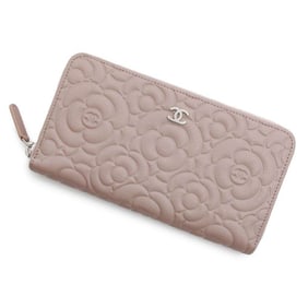 Chanel Long Wallet Camellia Coco Mark Round Flower A82281 CHANEL