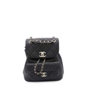 Chanel Backpack Matelasse Coco Mark Lambskin AS2908 CHANEL Bag Black