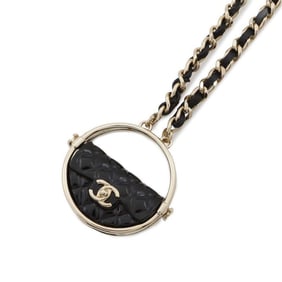 Chanel Necklace Bag Motif Coco Mark B23 C AB9852 CHANEL Black