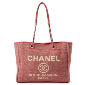 Chanel Tote Bag Deauville Line Medium Canvas A67001 CHANEL Chain