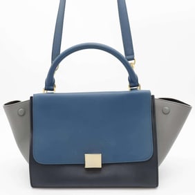 Celine handbag trapeze leather CELINE bag 2way shoulder