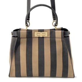 Fendi Handbag Pecan Peekaboo Medium 8BN2903 FENDI Bag 2way Shoulder Black