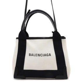 Balenciaga Handbag Navy Cabas XS 2way Shoulder Bag 390346 BALENCIAGA Black