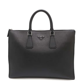 Prada Tote Bag Triangle Saffiano Leather 2VG039 PRADA Black