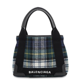 Balenciaga Handbag Navy Cabas XS 2way Shoulder Bag 390346 BALENCIAGA Black