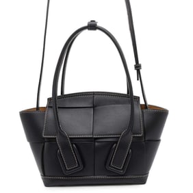 Bottega Veneta Handbag Miniza Arco 600606 BOTTEGA VENETA 2way Shoulder Bag Black