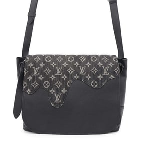 Louis Vuitton Monogram Denim Taurillon Leather Busus Tokyo M45971 Black NIGO Collaboration