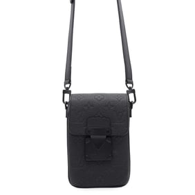 Louis Vuitton Shoulder Bag Monogram Taurillon S Lock Vertical Wearable Wallet M82252 Black