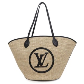Louis Vuitton Tote Bag Raffia Saint Jacques M59808 LOUIS VUITTON Black