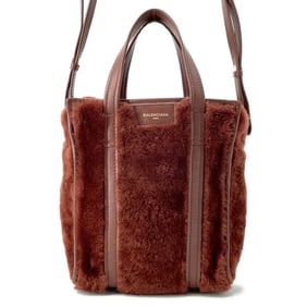 Balenciaga Shoulder Bag Bazar Shopper XS Fur 452458 BALENCIAGA 2way