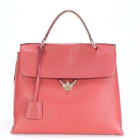 Salvatore Ferragamo Gancini Jet Set Leather Handbag Tote Bag for Women
