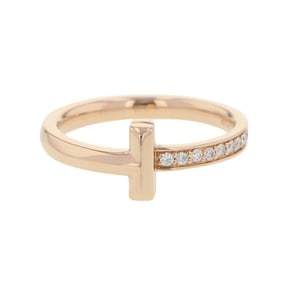 Tiffany Ring T One Narrow Diamond 0.08ct K18PG Size Approx. 67795369 & Co.