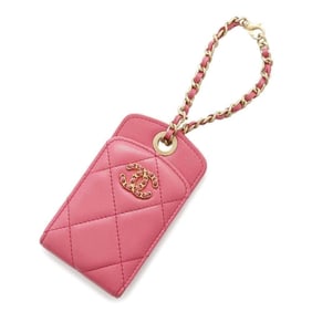 Chanel Luggage Tag Matelasse Coco Mark Lambskin AP1119 CHANEL Charm