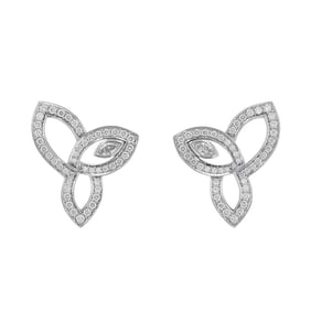 Harry Winston Lily Cluster Earrings, 92 Diamonds, 0.68ct Total, Pt950 Platinum, EADPMQRFLC