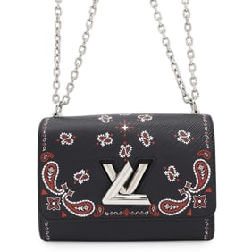 Louis Vuitton Shoulder Bag Epi Paisley Twist MM M53929 LOUIS VUITTON Black