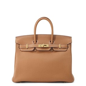 Hermes Birkin 25 Gold Togo D Stamp HERMES Handbag