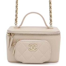 Chanel Chain Shoulder Bag Matelasse Coco Mark Caviar Skin AP2912 CHANEL