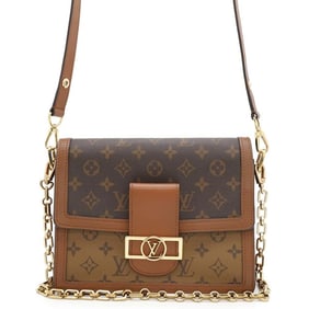 Louis Vuitton Shoulder Bag Monogram Reverse Dauphine MM M45958 LOUIS VUITTON 2way Black