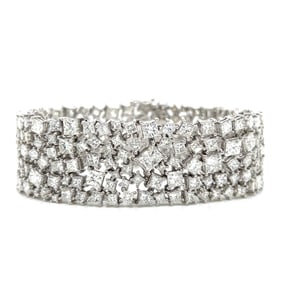 Platinum 47.94 Ct. Diamond Bracelet