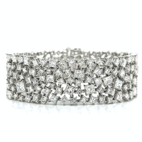 Platinum 46.75 Ct. Diamond Bracelet