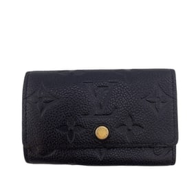 LOUIS VUITTON Louis Vuitton Wallet M64421 Multicle 6 Leather Noir Monogram Empreinte Key Case Smart