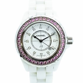 Chanel J12 H2010 White Dial Watch for Women