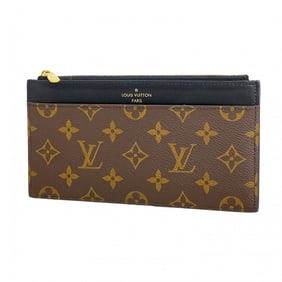 Louis Vuitton Long Wallet Monogram Purse M80348 Brown Men's Women's
