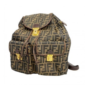 Fendi Backpack/Daypack Zucca Nylon Canvas Brown Women's
