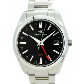 Seiko Grand 9F86-0AF0 Black Dial Men's Watch