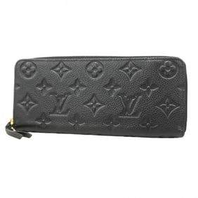 Louis Vuitton Long Wallet Monogram Empreinte Portefeuille Clemence M60171 Noir Ladies