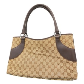 Gucci Handbag GG Canvas 113015 Brown Women's