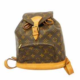 Louis Vuitton Backpack Daypack Monogram Montsouris MM M51136 Brown Women's