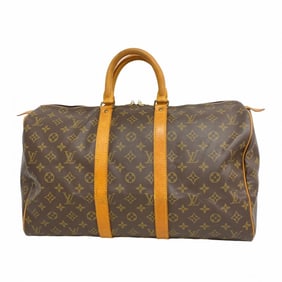 Louis Vuitton Boston Bag Monogram Keepall 45 M41428 Brown Men's Women's
