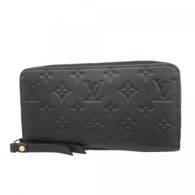 Louis Vuitton Long Wallet Monogram Empreinte Zippy M61864 Noir Ladies